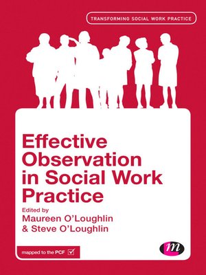 cover image of Effective Observation in Social Work Practice